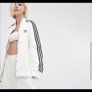 Rare white lace Adidas jacket Urban Outfitters